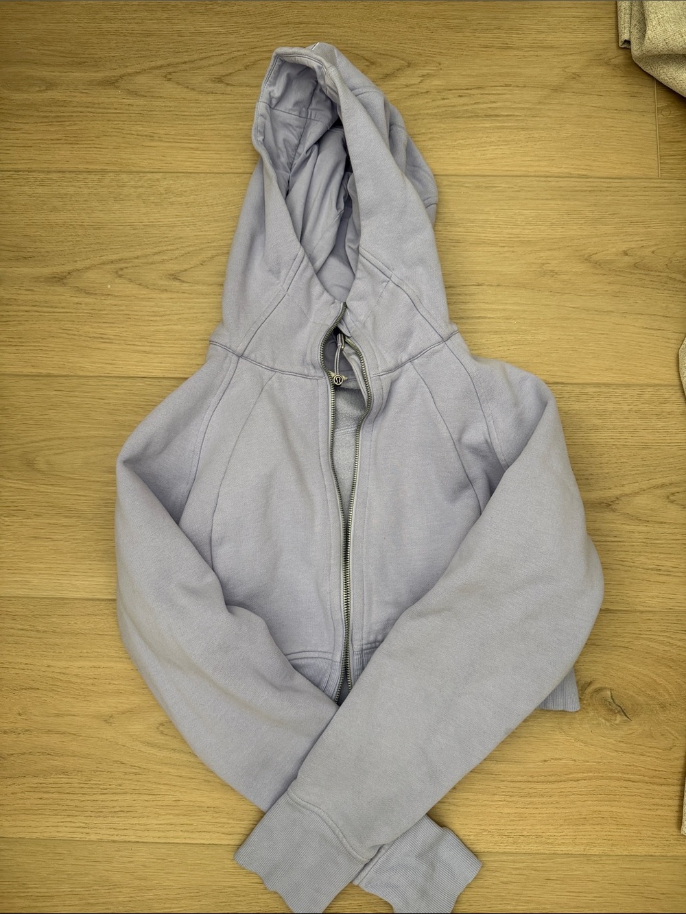 Light Lavender Zip-Up Hoodie